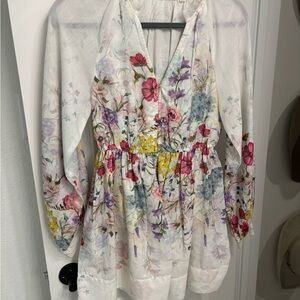 Anthropologie Floral Print Jumpsuit - Multicolor